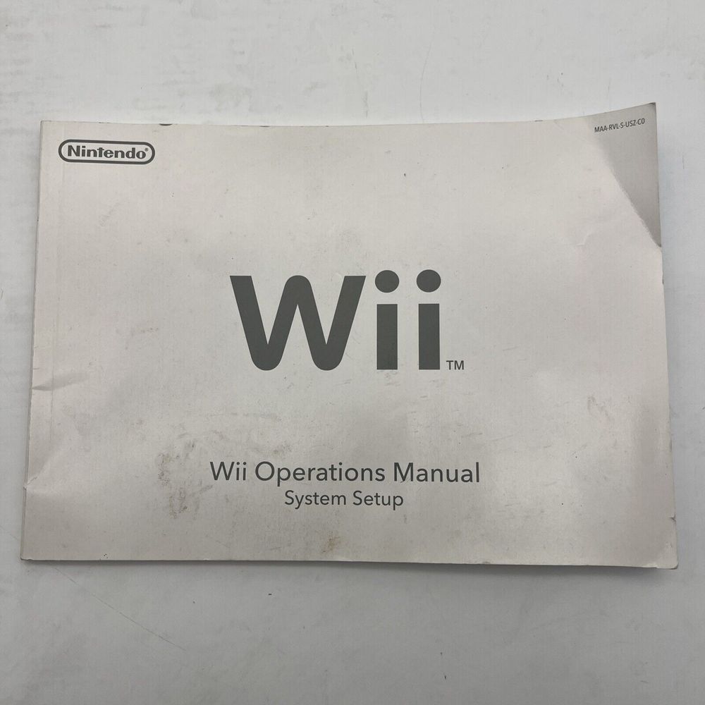 Nintendo wii Operations Manual System Setup Book Only - Picture 1 of 6